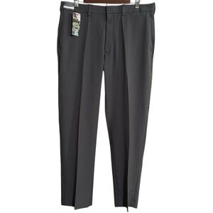 Haggar Gray Dress Pants Classic Fit Straight-Leg  Wrinkle Free W36 X 29L  NWT